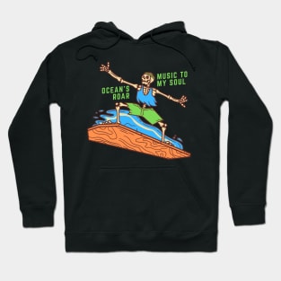 Ocean's Roar Skeleton Beach Party Hoodie